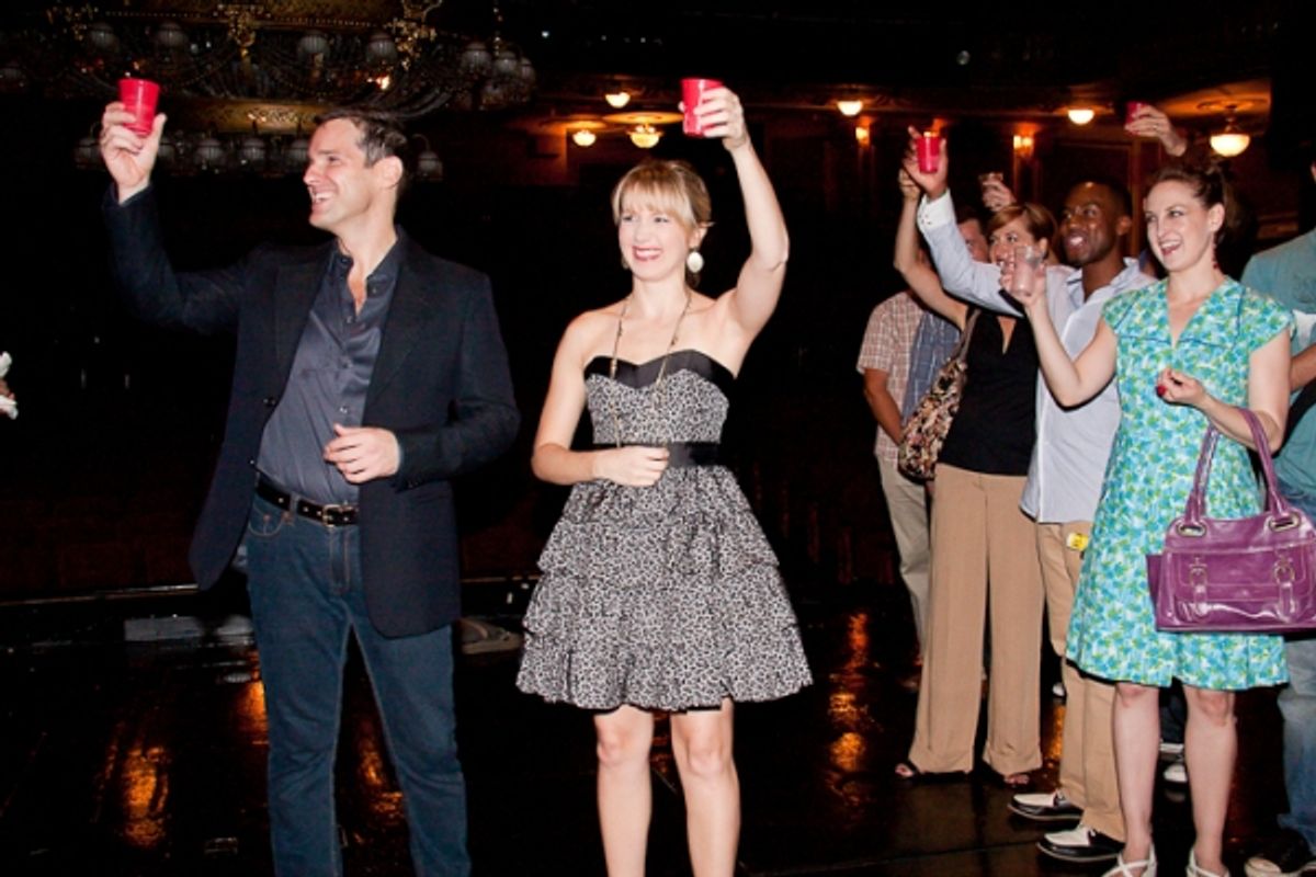 Hugh Panaro, Sara Jean Ford, and the Cast at 