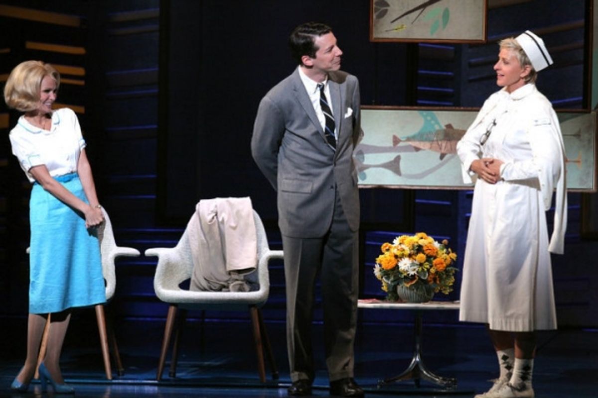 Kristin Chenoweth, Sean Hayes, Ellen Degeneres at 