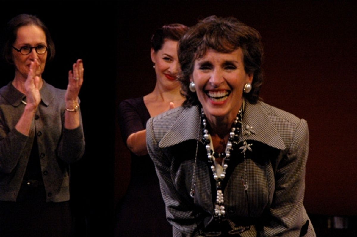 Susan Blommaert, Jessica GrovÃ'Â© and Andrea Marcovicci at 