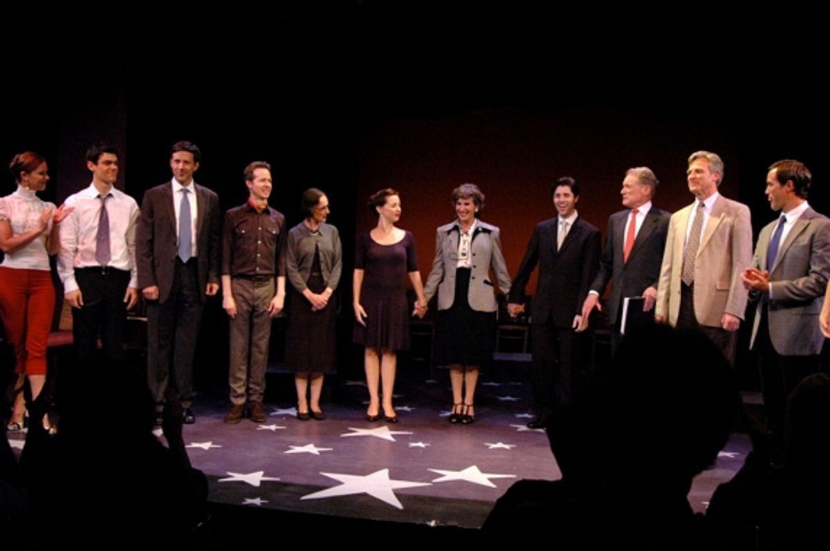 Julie Kotarides, Robert Lenzi, Lewis Creale, David Turner, Susan Blommaert, Jessica GrovÃ'Â©, Andrea Marcovicci, Peter Lockyer, Charles Kimbrough, Tom Galantich and Brian Hissong at 