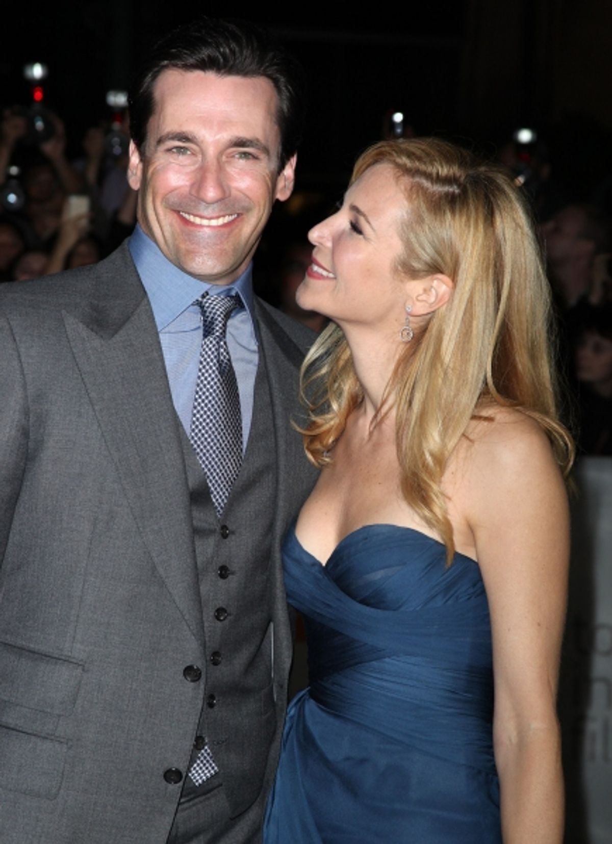 Jon Hamm and Jennifer Westfeldt at 