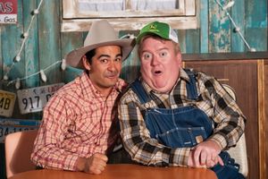 George Walker (left) as Arles Struvie and Michael Daly as Thurston Wheelis @ BroadwayWorld George Walker (left) as Arles Struvie and Michael Daly as Thurston Wheelis Photo