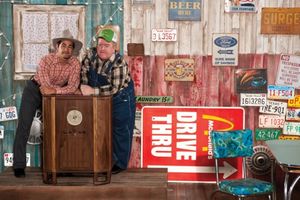 George Walker (left) as Arles Struvie and Michael Daly as Thurston Wheelis @ BroadwayWorld George Walker (left) as Arles Struvie and Michael Daly as Thurston Wheelis Photo