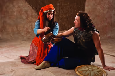 Corliss Preston (left) as Thaisa and Tim Casto as Pericles  Photo