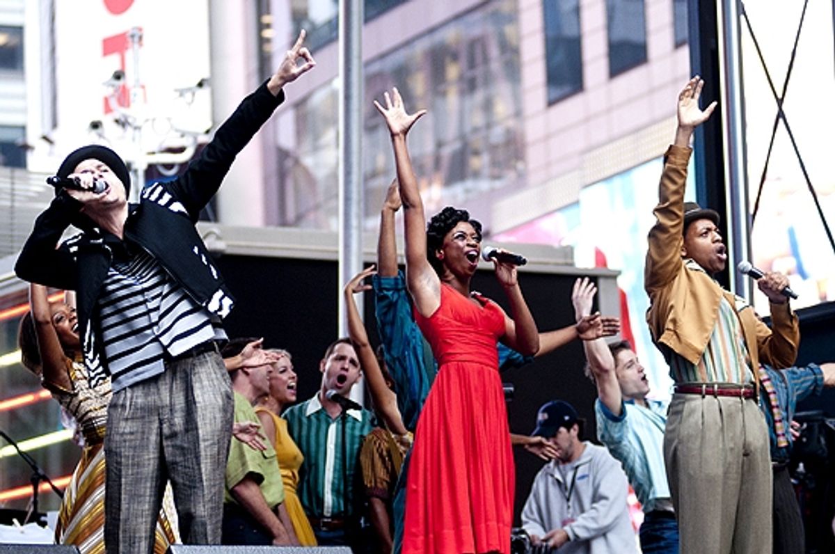 Bryan Fenkart, Montego Glover & Derrick Baskin at 