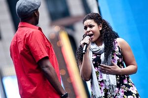 Clifton Oliver & Jordin Sparks Photo