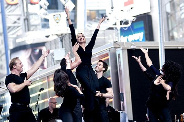 Rachel de Benedet & the cast of the Addams Family   Photo