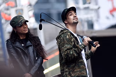 Karen Olivo & Lin-Manuel Miranda Photo