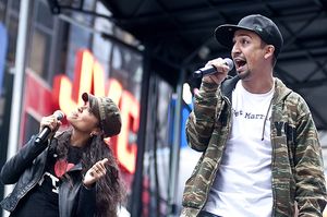 Karen Olivo & Lin-Manuel Miranda Photo