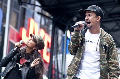 Karen Olivo & Lin-Manuel Miranda Photo