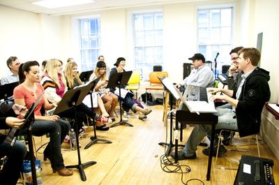 Jenna Leigh Green, Annaleigh Ashford and the cast of HEATHERS Photo