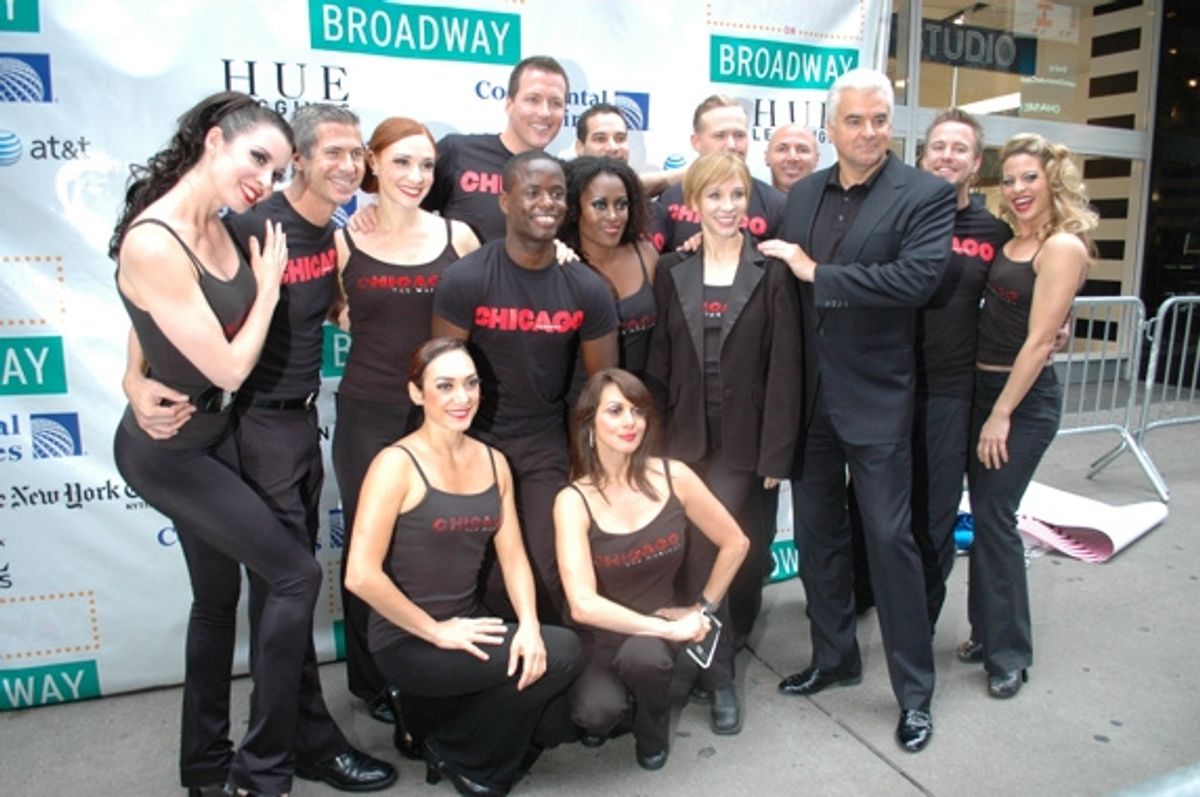Charlotte d'Amboise and John O'Hurley and the cast of Chicago at 