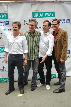 The Cast of Promises, Promises-Peter Benson, Ken Land, Brooks Ashmanskas and Sean Mar Photo