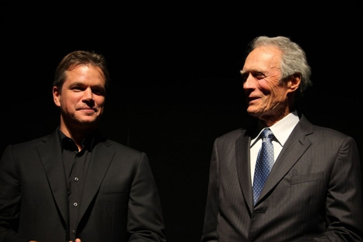 Matt Damon and Clint Eastwood at 