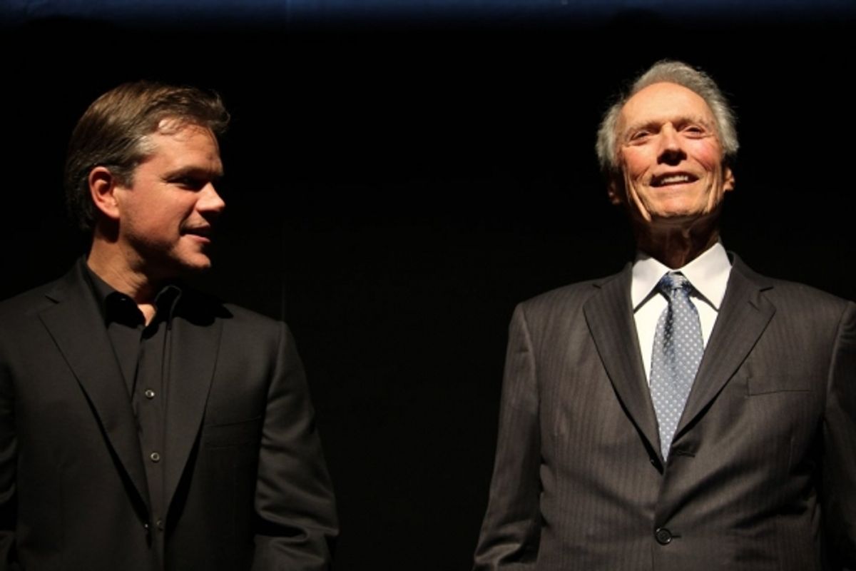 Matt Damon and Clint Eastwood at 