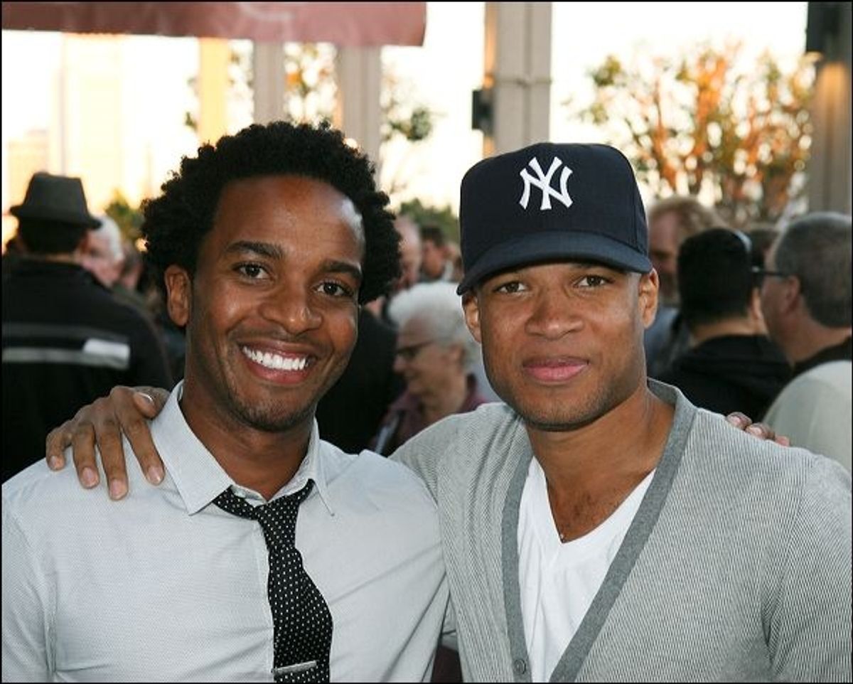 Andre Holland (L) and Glen Davis  at 