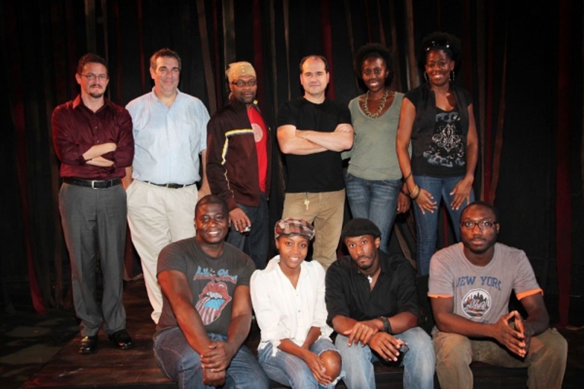 David Brown, Jr., Shannon A.L. Dorsey, Daniel Morgan Shelley, David King (L-R back row) author Christopher Stokes, playwright Jeff Cohen, Rawle Ã¢â‚¬Å“FitzÃ¢â‚¬Â Williams, director Alfred Preisser, Tyshawna Maddox, Tracy Jack at 