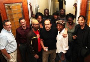 Playwright Jeff Cohen, author Christopher Stokes, Rawle “Fitz†Williams, director Alfred Preisser, Shannon A. L. Dorsey, Tyshawna Maddox, Sean Lum, (L-R back row) Tracy Jack, David Brown, Jr. , Daniel Morgan Shelley, David King @ BroadwayWorld Playwright Jeff Cohen, author Christopher Stokes, Rawle “Fitzâ₠Photo