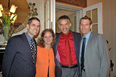 David Englemen, Barbara Dasis (COO Actors Fund), Brian Stokes Mitchell and Dan Fortun Photo