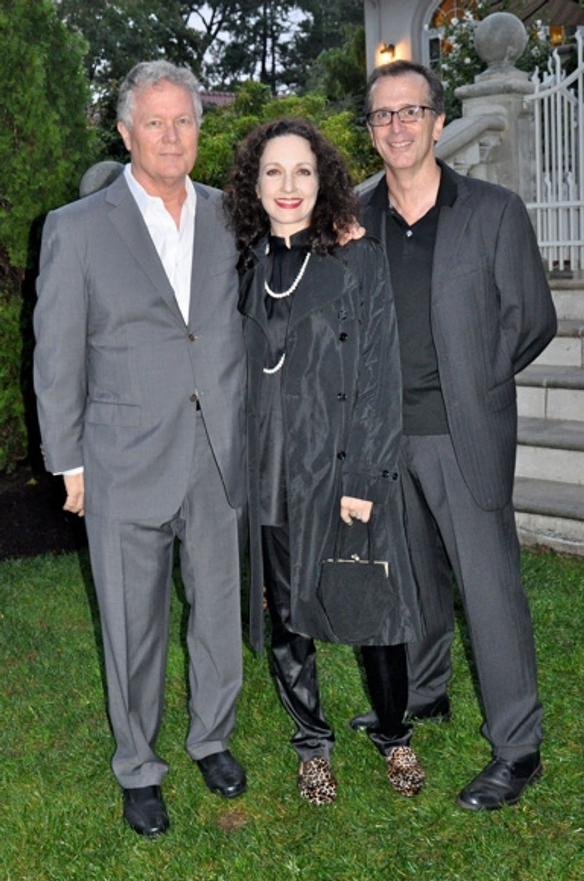 Chris Caulkins, Bebe Neuwirth and Tim Pinckney (Actors Fund) at 