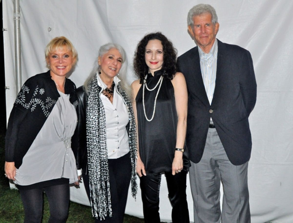 Wendy Federman (Producer of The Adamms Family), Jamie deRoy, Bebe Neuwirth and Tony Roberts at 