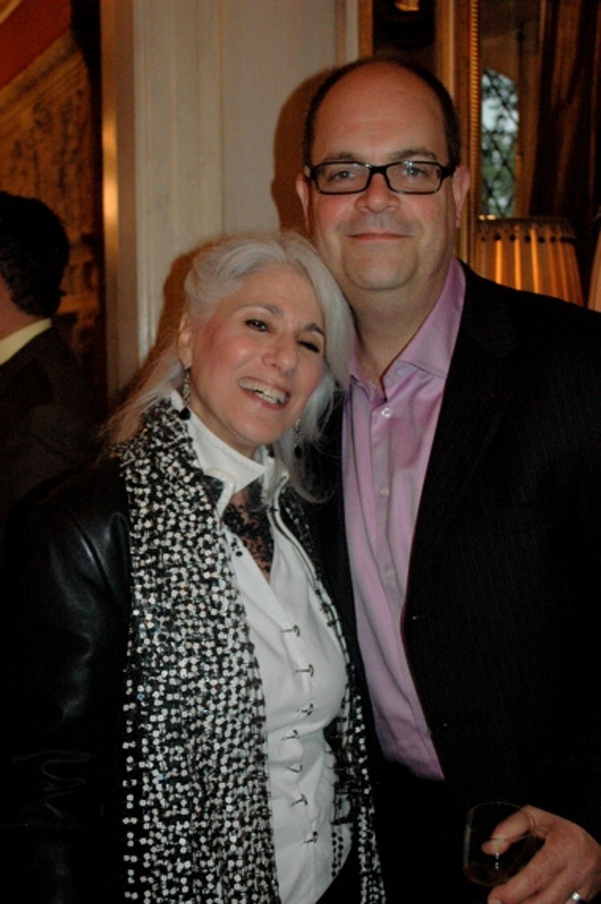 Jamie deRoy and Brad Oscar at 