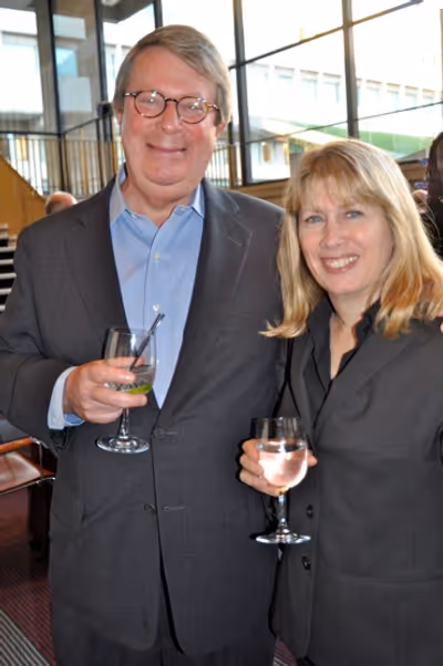 Andre Bishop (Artistic Director of Lincoln Center) and Carole Rothman Photo