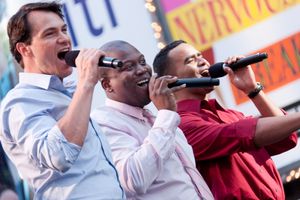 Matt Bogart, Tituss Burgess, and Christopher Jackson Photo