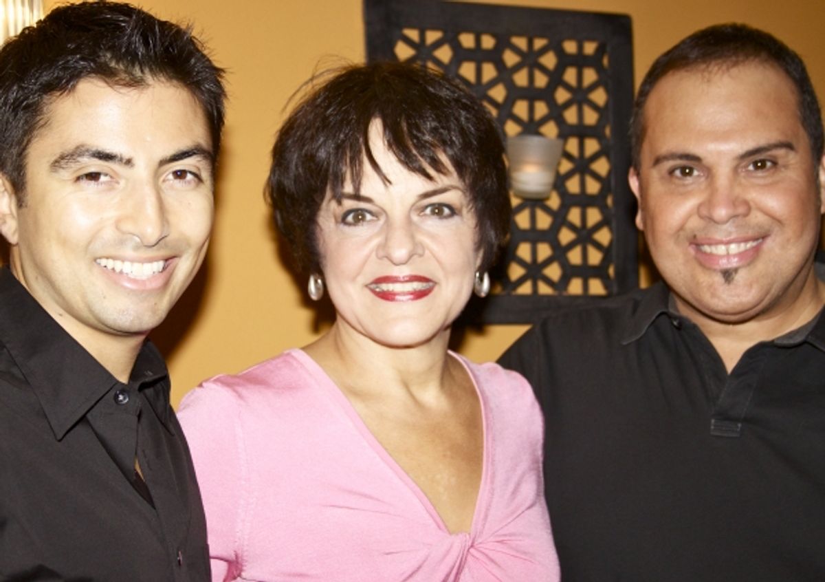 Shaun Taylor-Corbett, Priscilla Lopez and Eliseo Roman at 