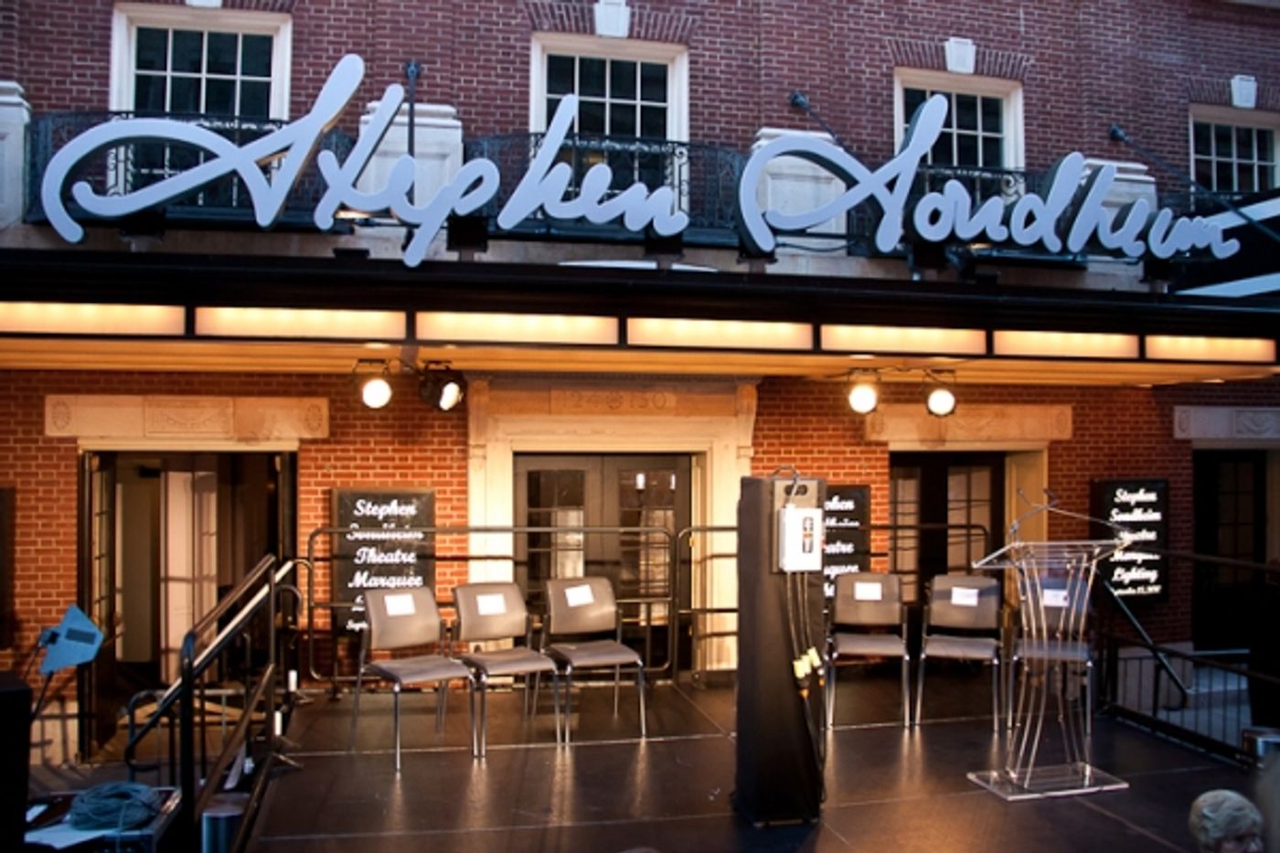 Photo Coverage: Stephen Sondheim Theatre Unveiled!  Image