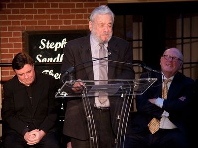 Nathan Lane, Stephen Sondheim, and Tom Tuft Photo