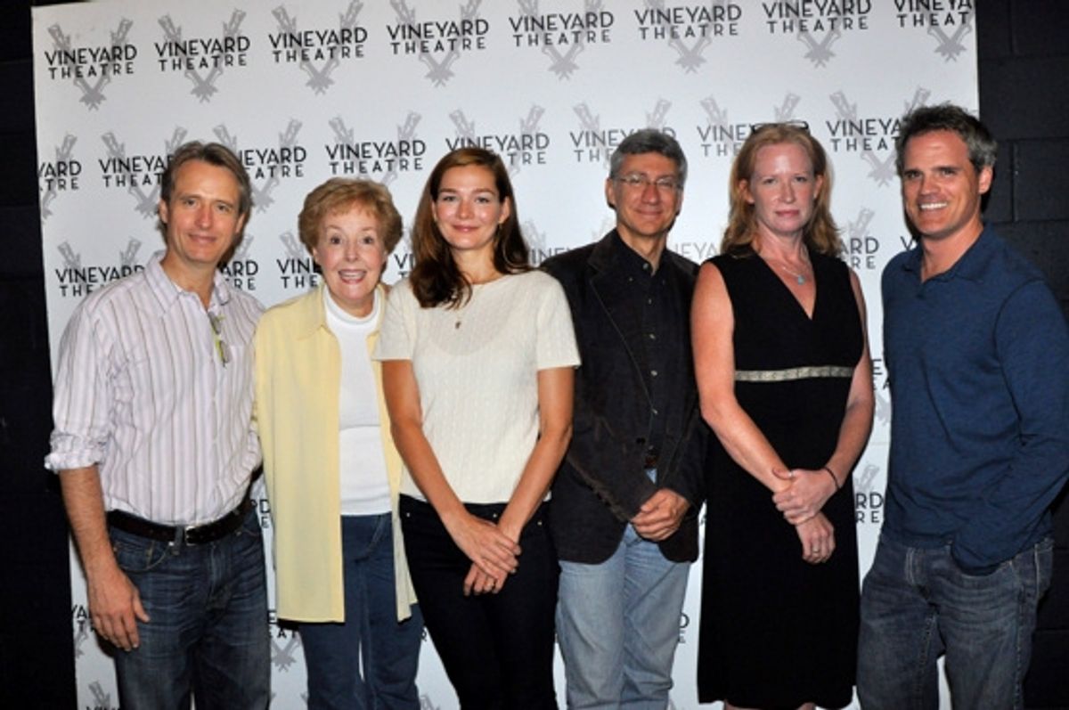 Linus Roache, Georgia Engel, Heather Burns, David Garrison, Johanna Day and Michael Park at 