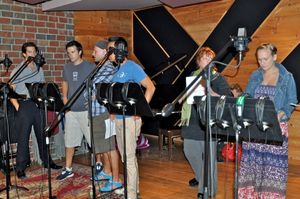 Andy Karl, Blake Whyte, Jered Bortz, Kenway Kua, Kathy Fitzgerald and  Stephanie Torn Photo