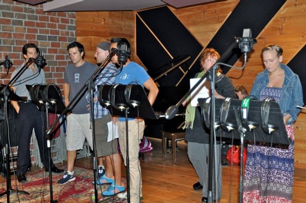 Andy Karl, Blake Whyte, Jered Bortz, Kenway Kua, Kathy Fitzgerald and  Stephanie Torn Photo