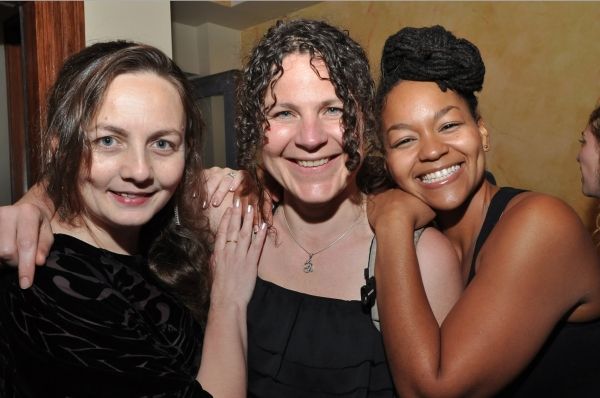 Director Caitriona McLaughlin, playwright Lucy Thurber and star Crystal A. Dickinson Photo
