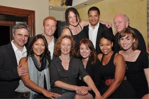 The company of Bottom of the World with playwright Lucy Thurber and Atlantic artistic Photo