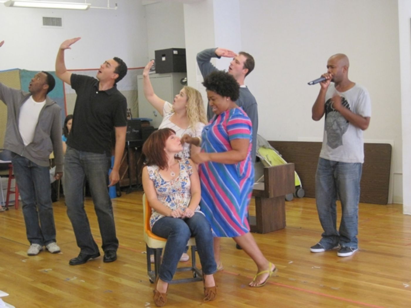 Photo Flash: IN TRANSIT Rehearsal Photos  Image