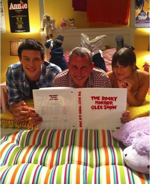 Cory Monteith, Adam Shankman, and Lea Michele Photo