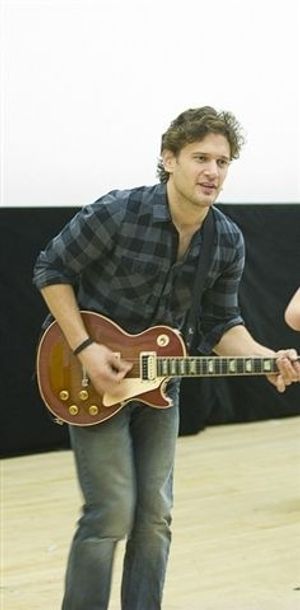 Eric William Morris jams on his Les Paul @ BroadwayWorld Eric William Morris jams on his Les Paul Photo