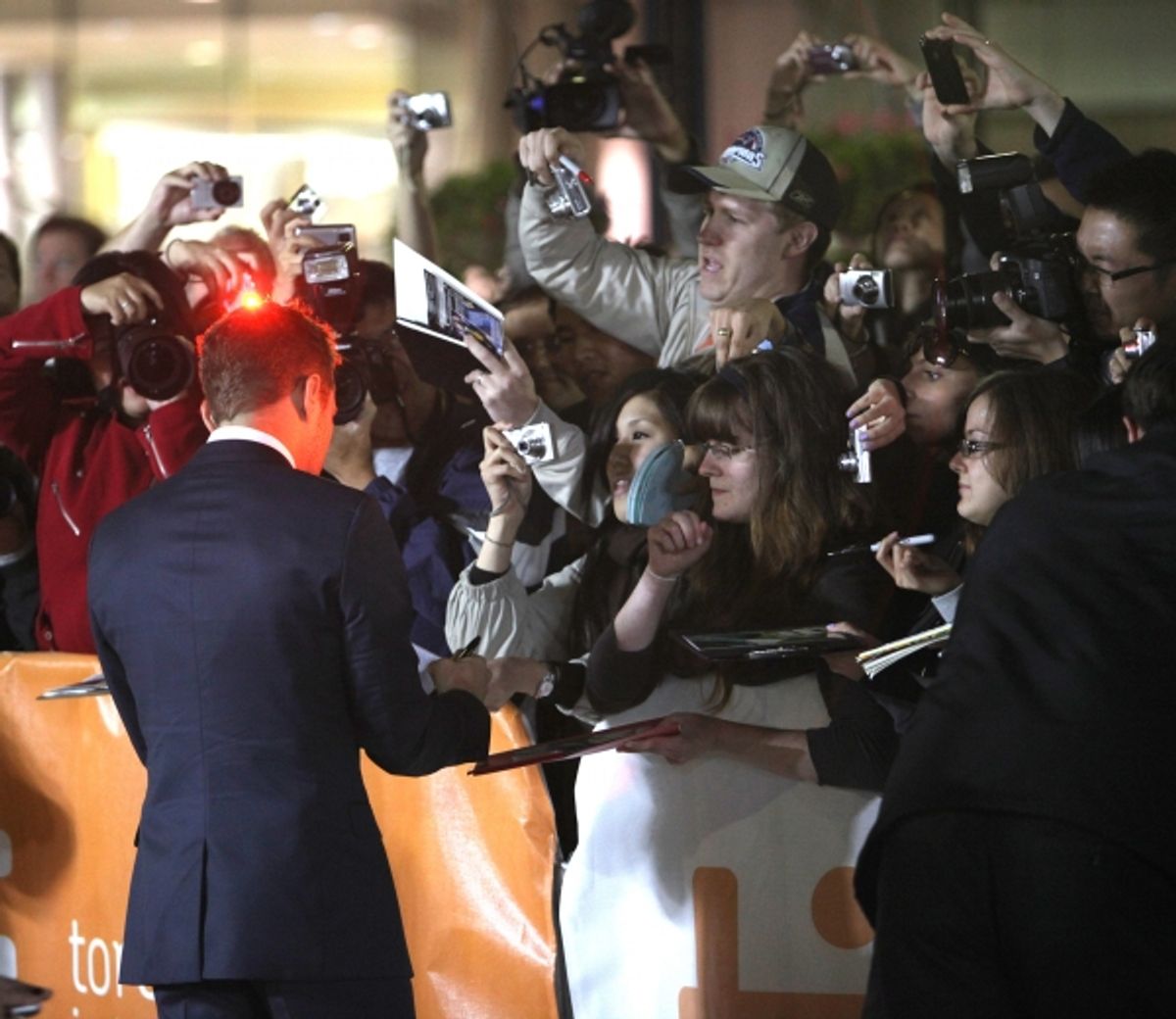 Ryan Phillippe and fans at 