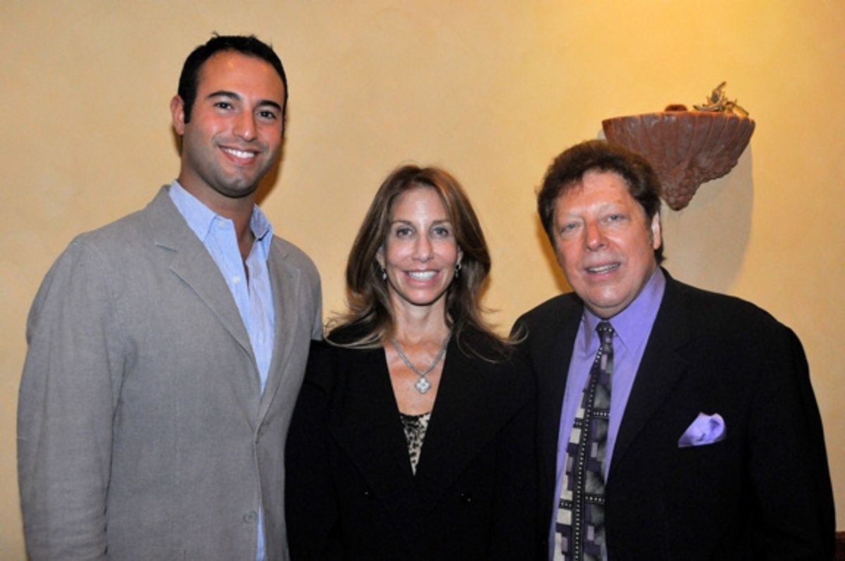 Adam Blanshay, Jackie Barlia Florin (Producers The Scottsboro Boys) and Robert R. Blume (Executive Producer of the Drama Desk Awards) at 