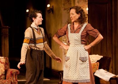 Austyn Myers as Eugene Jerome and Karen Ziemba as Kate Jerome  Photo