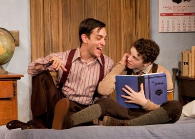 Sloan Grenz as Stanley Jerome and Austyn Myers as Eugene Jerome Photo