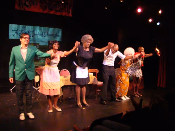 Curtain Call from 'Raisinet in the Sunshine': David Ilku, Rosa Currie, Flotilla DeBar Photo