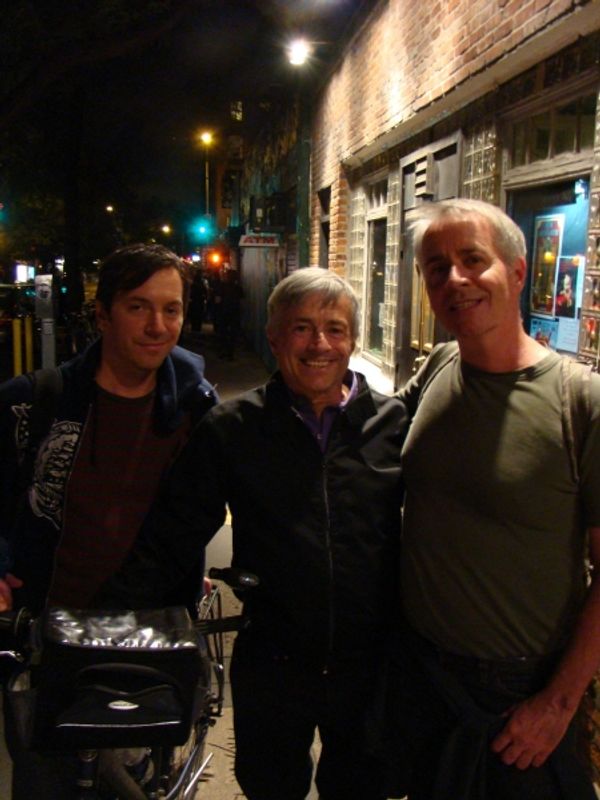 David Ilku, restaurateur Florent Morellet, and director Kevin Maloney Photo