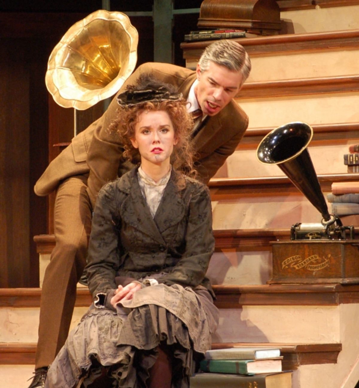 Thomas M. Hammond (Henry Higgins) and Rachel Moulton at 