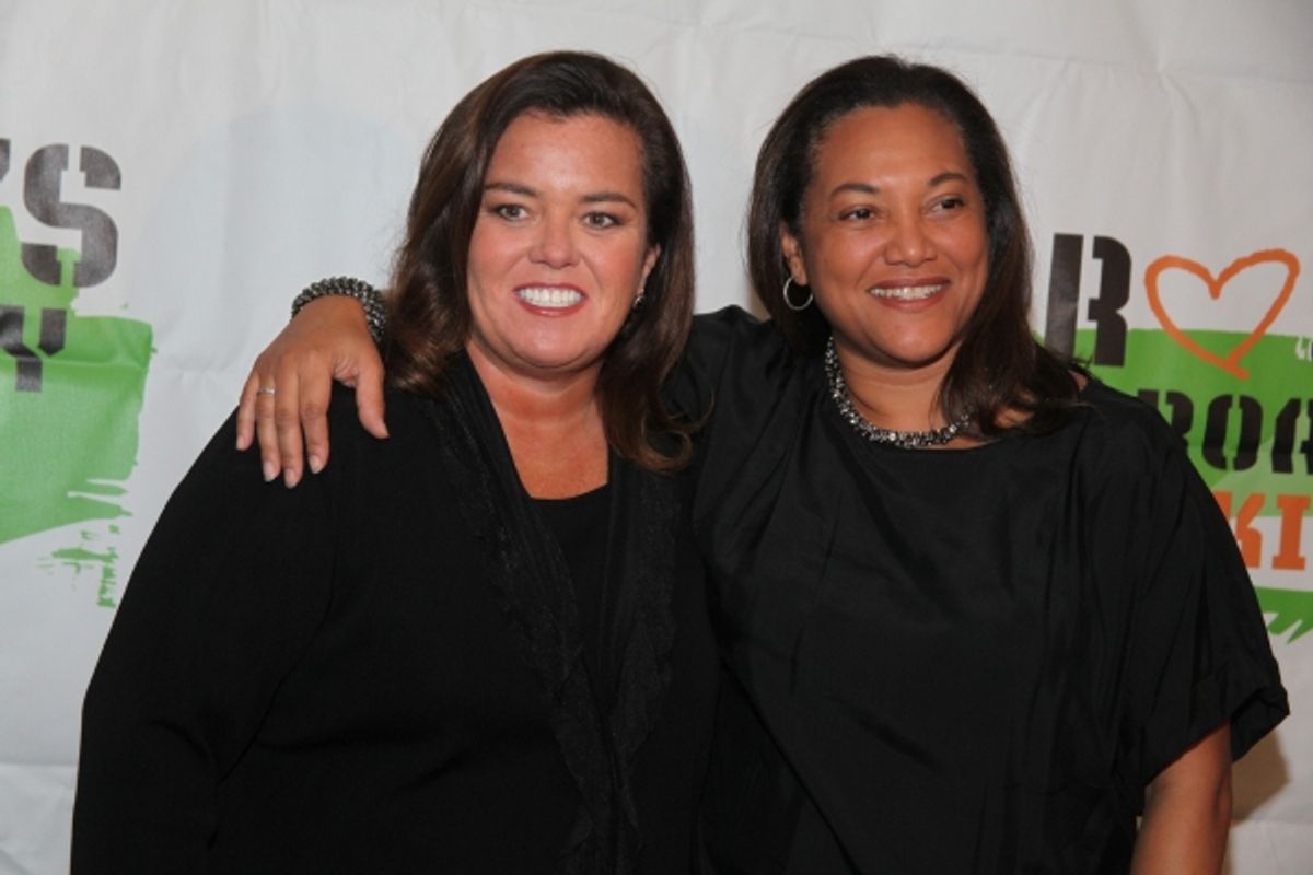 Rosie O'Donnell and Christina Norman (CEO of the Orpah Winfrey Network) at 