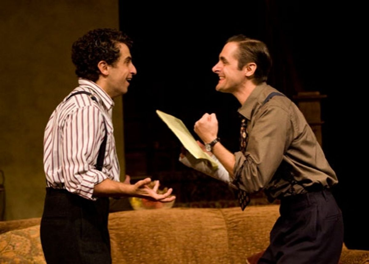 Brandon Uranowitz and  Joseph Parks in Broadway Bound at 