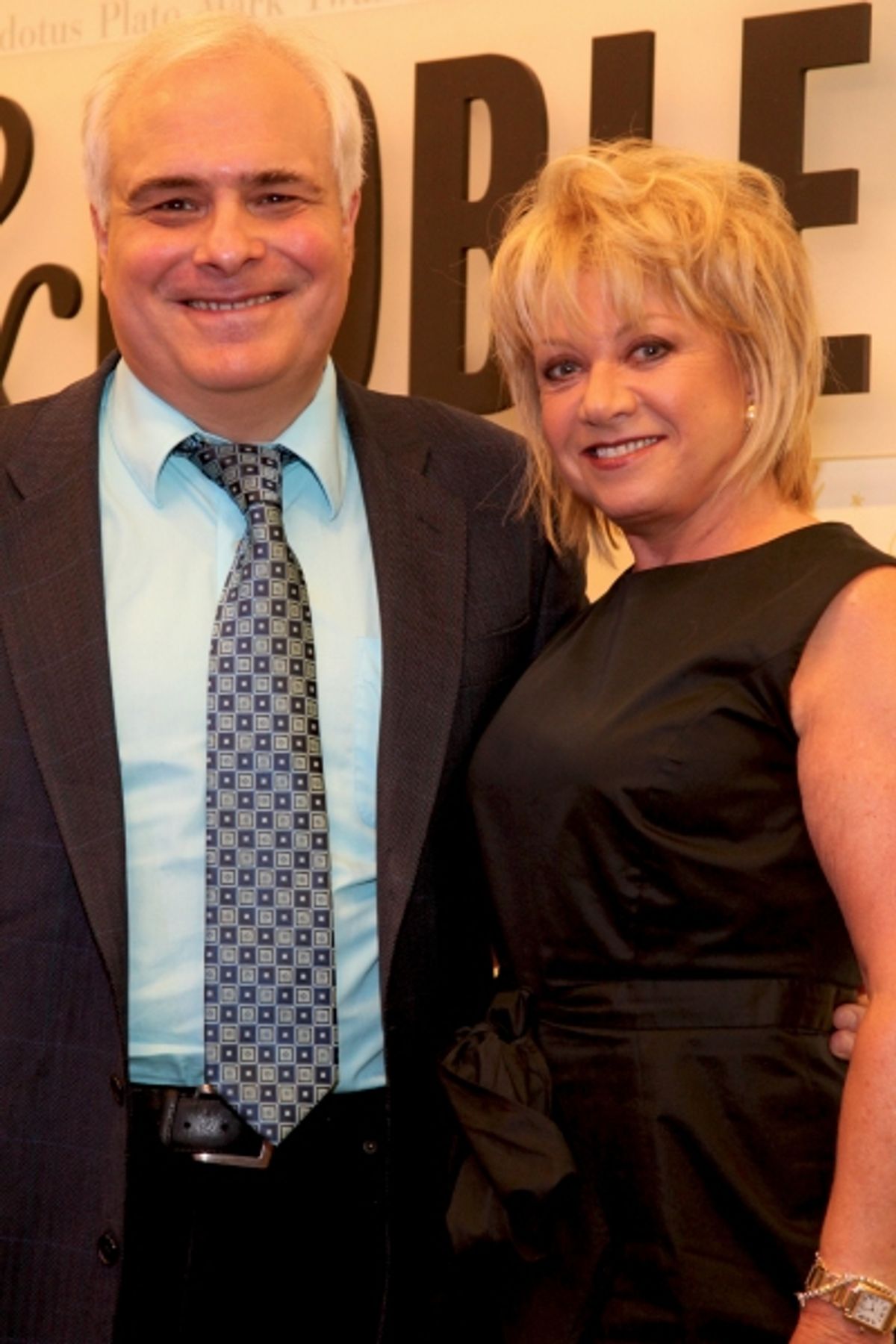 Peter Filichia and Elaine Paige at 