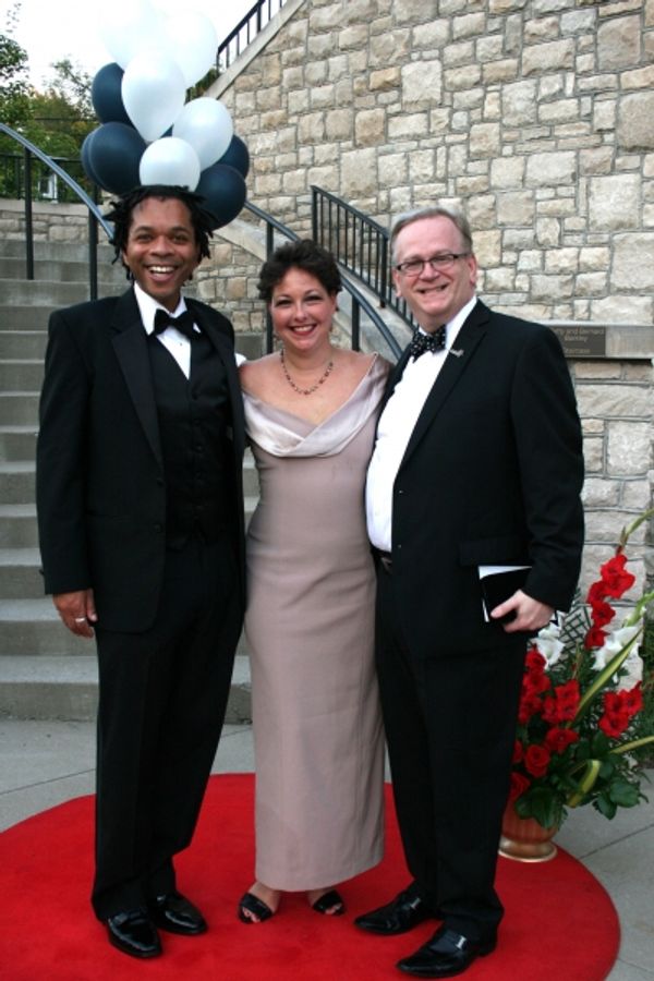 Fashion commentators Richard Browder and Cary Street, with First Night founder and ex Photo